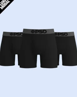 Luxe Modal 3 Pack - Black Grey