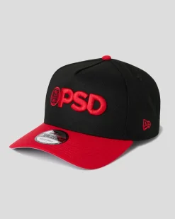 New Era x PSD Logo Hat Black/Red